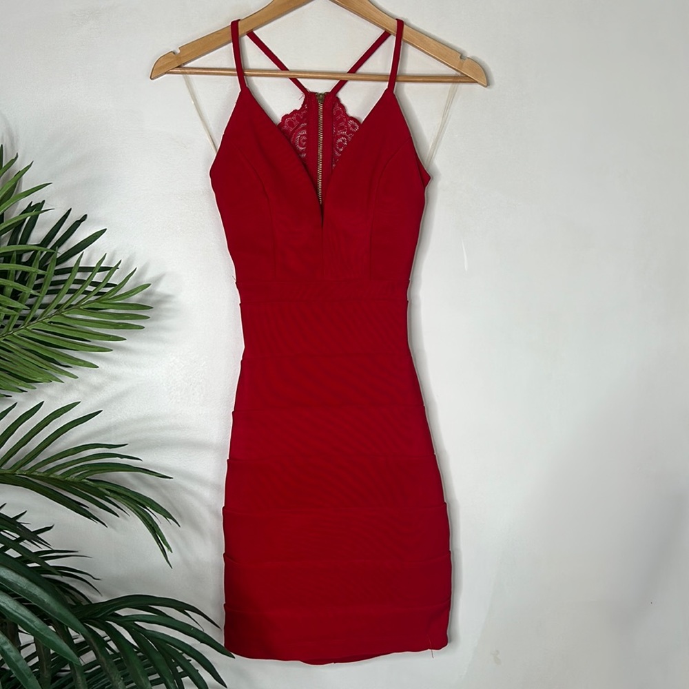 Emerald Sundae Bodycon Red Dress